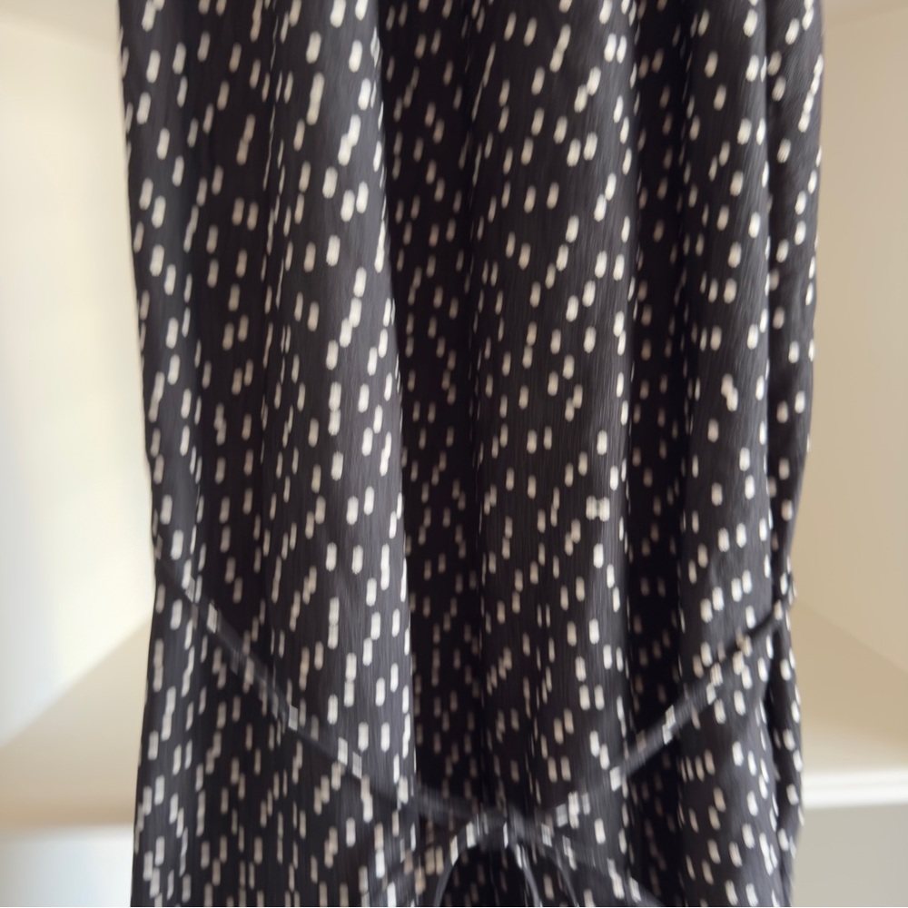 Banana Republic Black and White Polka Dot Midi Dress - Picture 3 of 7
